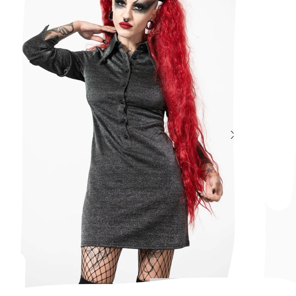 Killstar Diana long sleeve mini dress large